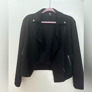 Black Suede Moto Jacket